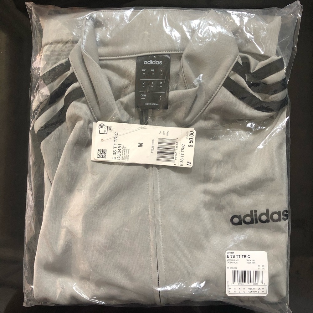 ADIDAS ESSENTIALS 3-STRIPES TRICOT TRACK JACKET